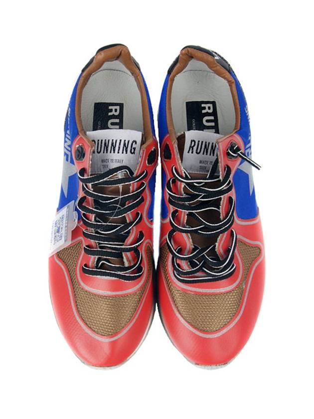 Running Low Top Sneakers Red Blue - GOLDEN GOOSE - BALAAN 4