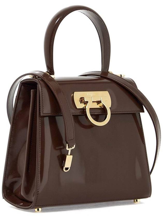 Iconic Calfskin Tote Bag Brown - SALVATORE FERRAGAMO - BALAAN 4