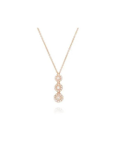 20087227 Margherita three circle 18K pink gold necklace - DAMIANI - BALAAN 2