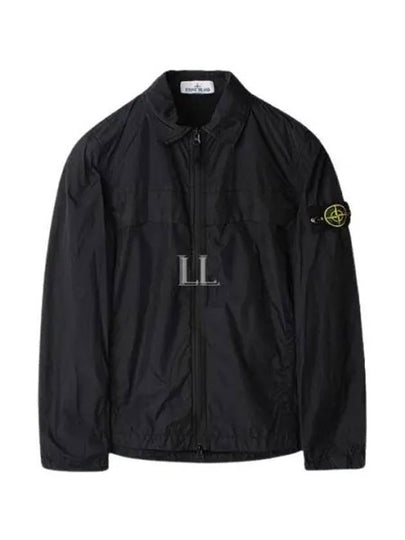 Garment Dyed Crinkle Reps R-NY Jacket Black - STONE ISLAND - BALAAN 2