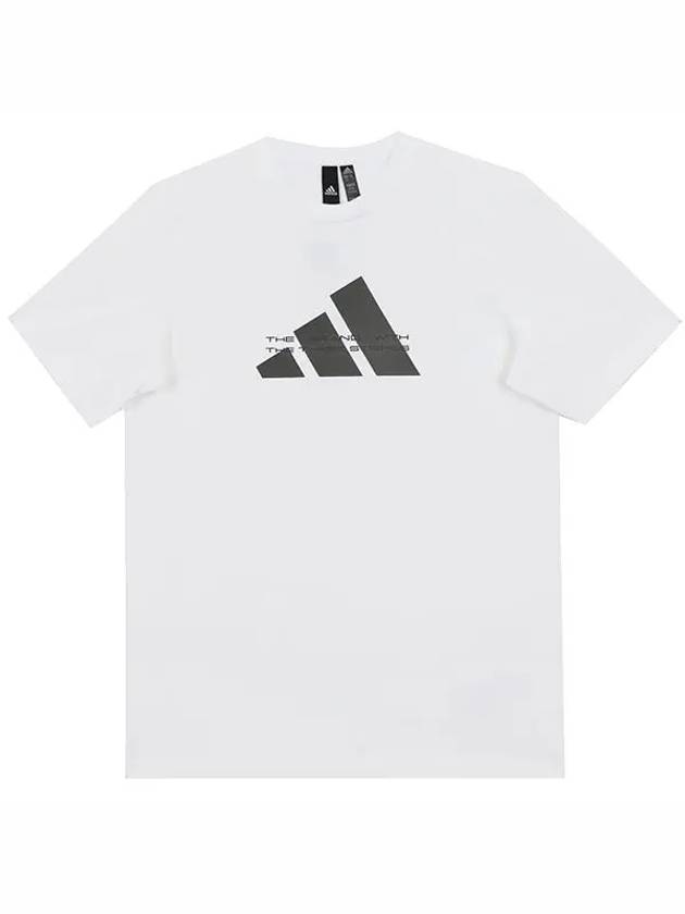 Tech Badge Of Sport Short Sleeve T-Shirt White - ADIDAS - BALAAN 3