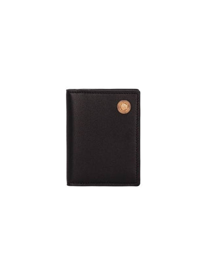 Medusa Leather Fold Card Wallet Black - VERSACE - BALAAN 2