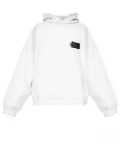 Logo Tape Hoodie White - BALENCIAGA - BALAAN 2