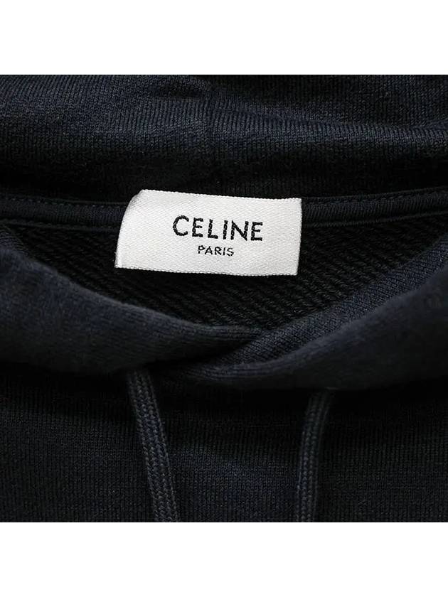 Triomphe Loose Cotton Cashmere Hoodie Black - CELINE - BALAAN 3