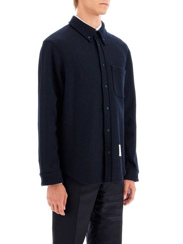 long sleeve shirt navy - THOM BROWNE - BALAAN 3