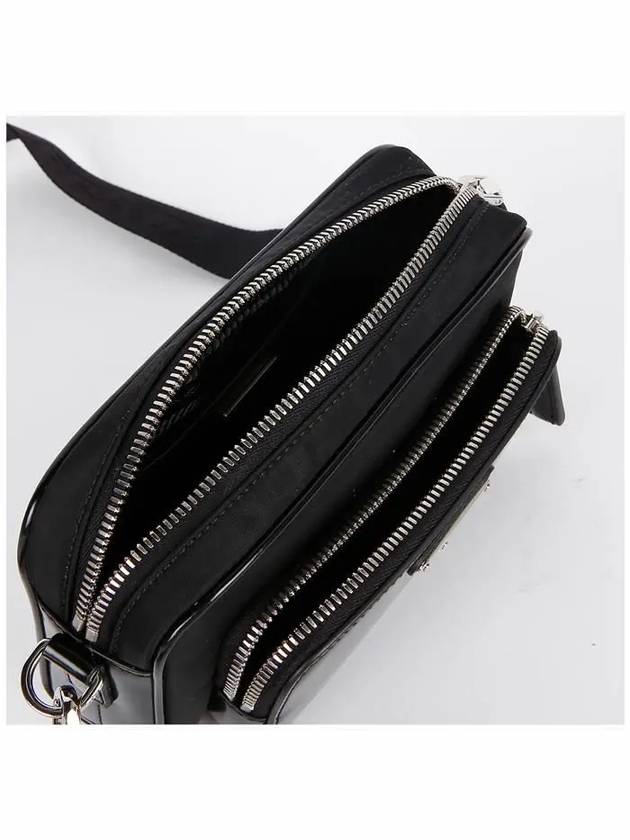 Re-Nylon Brushed Leather Shoulder Bag Black - PRADA - BALAAN 7