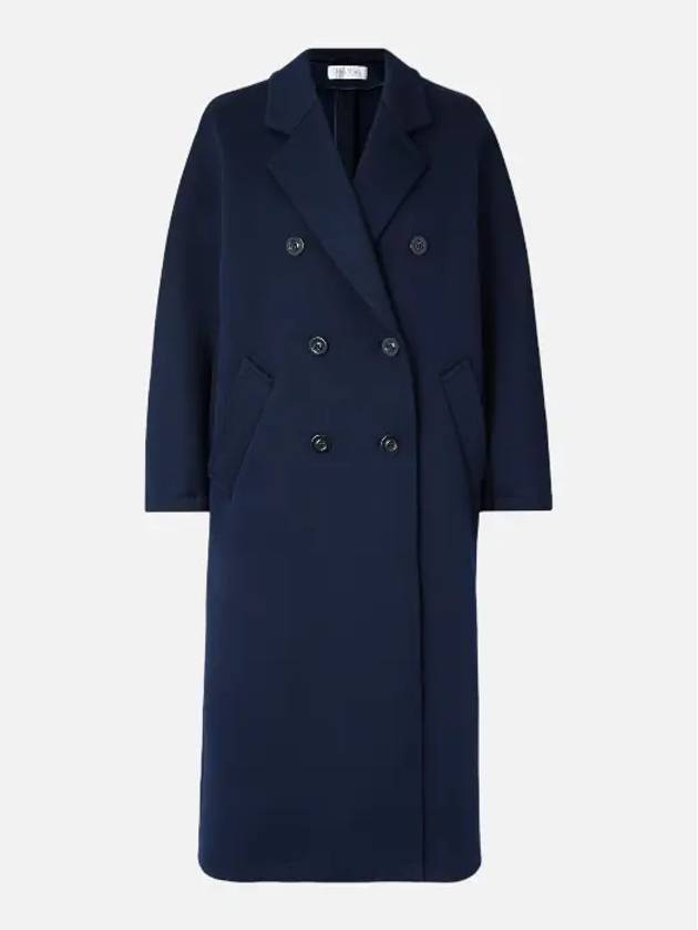 Women Navy double long coat 2319010331600699 012 - MAX MARA - BALAAN 3