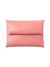 Logo Fold Calf Leather Coin Wallet Dark Pink - JIL SANDER - BALAAN 1