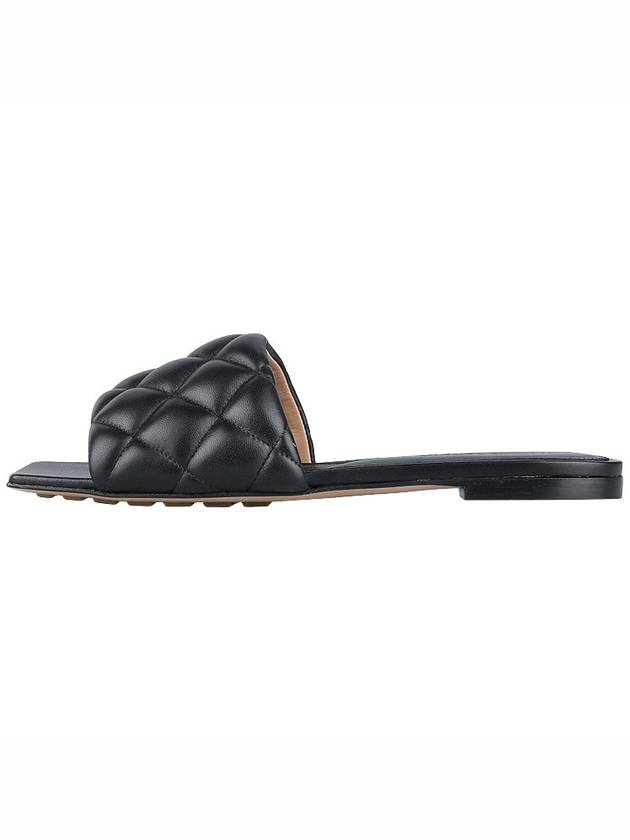 Women's Padded Quilted Slippers Black - BOTTEGA VENETA - 4