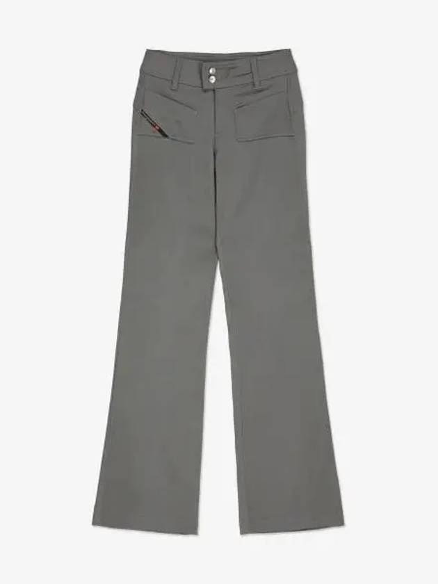 P-Stell Low-Rise Flare Straight Pants Grey - DIESEL - BALAAN 2