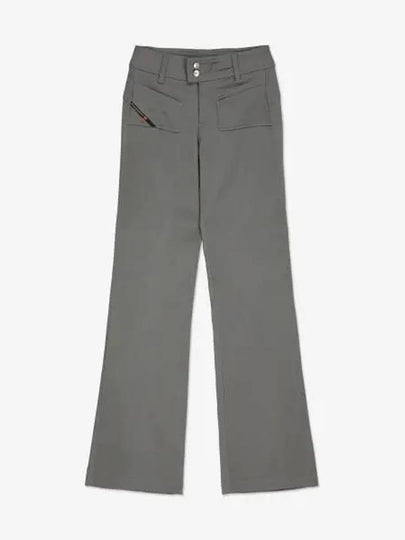 P-Stell Low-Rise Flare Straight Pants Grey - DIESEL - BALAAN 2