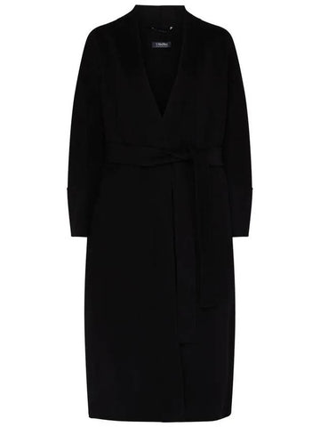 CALLA Belted Wool Coat Black 2390160839 013 - MAX MARA - BALAAN 1