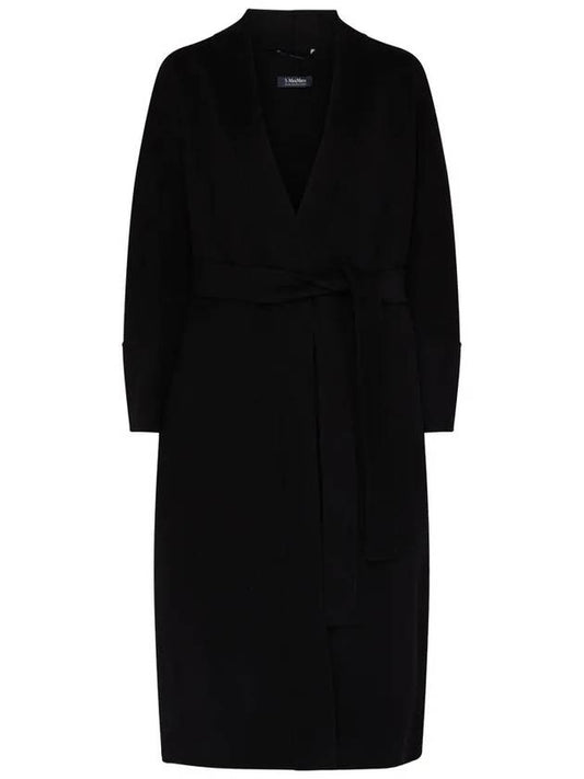 CALLA Belted Wool Coat Black 2390160839 013 - MAX MARA - BALAAN 1