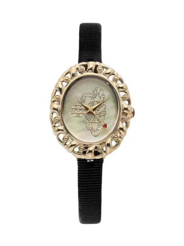 Rococo Leather Watch Black - VIVIENNE WESTWOOD - BALAAN 3