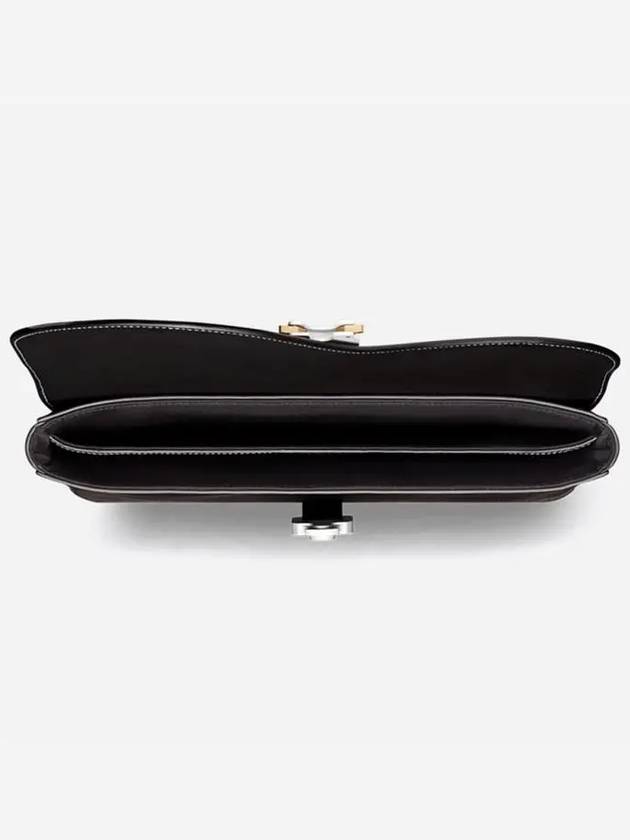 Saddle A4 Grained Calfskin Pouch Black - DIOR - BALAAN 6