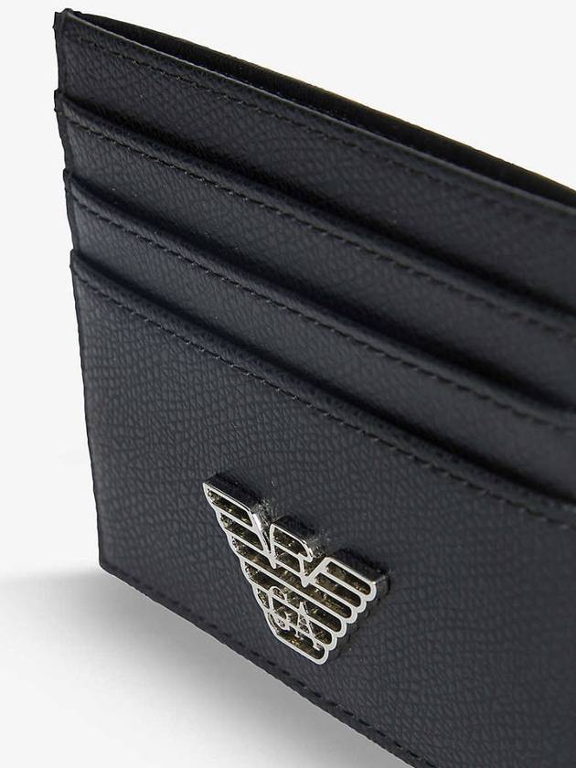 Logo 3-Fold Card Wallet Black - EMPORIO ARMANI - BALAAN 3