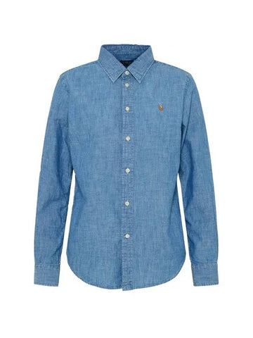 Long Sleeve Shirt Blue - POLO RALPH LAUREN - BALAAN 1