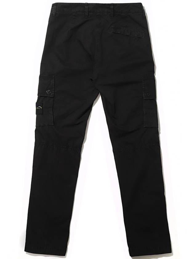 Men's Wappen Patch Cargo Track Pants Black - STONE ISLAND - BALAAN 3