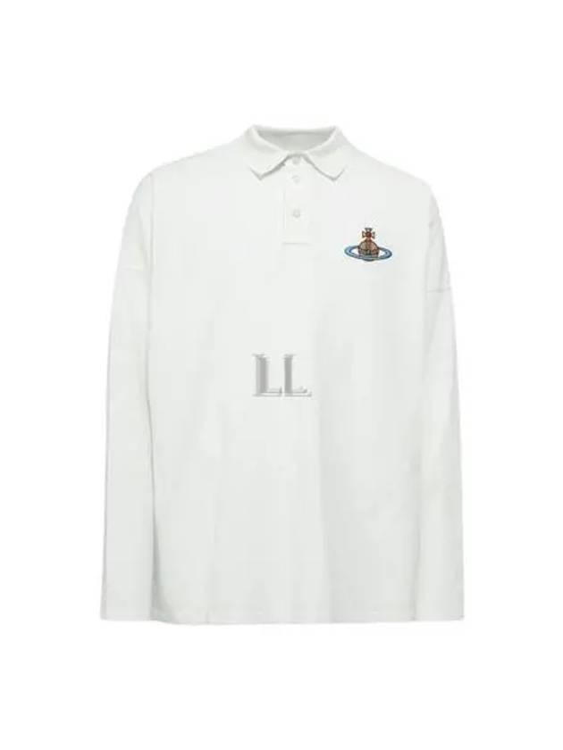 ORB Logo Polo Shirt White - VIVIENNE WESTWOOD - BALAAN 2