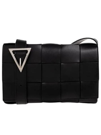 Urban Leather Crossbody Cassette Black Silver - BOTTEGA VENETA - BALAAN 2