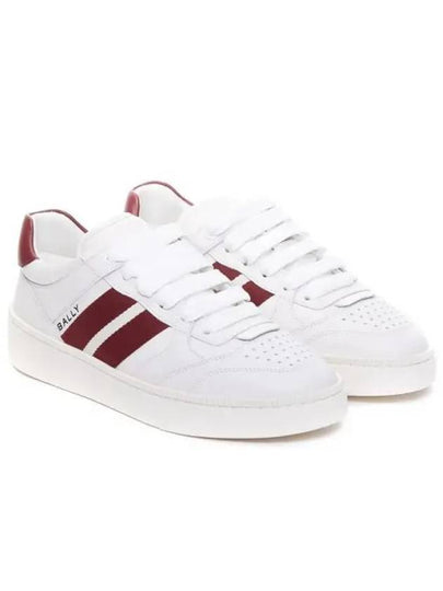 Rebby Leather Low-Top Sneakers White - BALLY - BALAAN 2