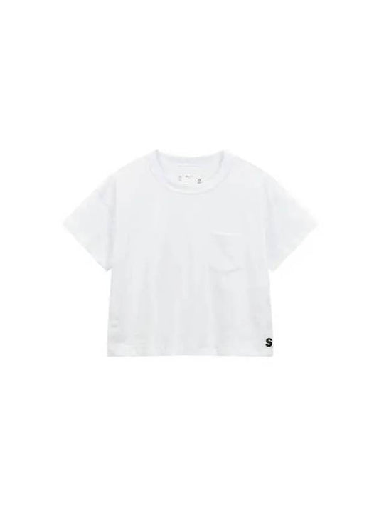 Women S Decorated Cotton T Shirt White - SACAI - BALAAN 1