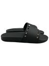 Rockstud Slippers Black - VALENTINO - BALAAN 3