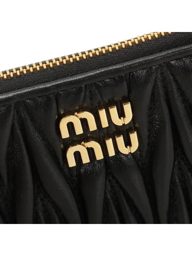 Logo Card Wallet Black - MIU MIU - BALAAN 7