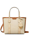 Perry Small Canvas Tote Bag New Cream - TORY BURCH - BALAAN 1