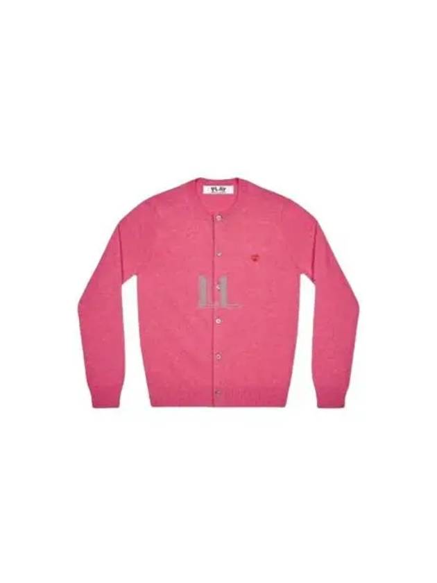 Heart Wappen Knit Wool Cardigan Pink - COMME DES GARCONS - BALAAN 2