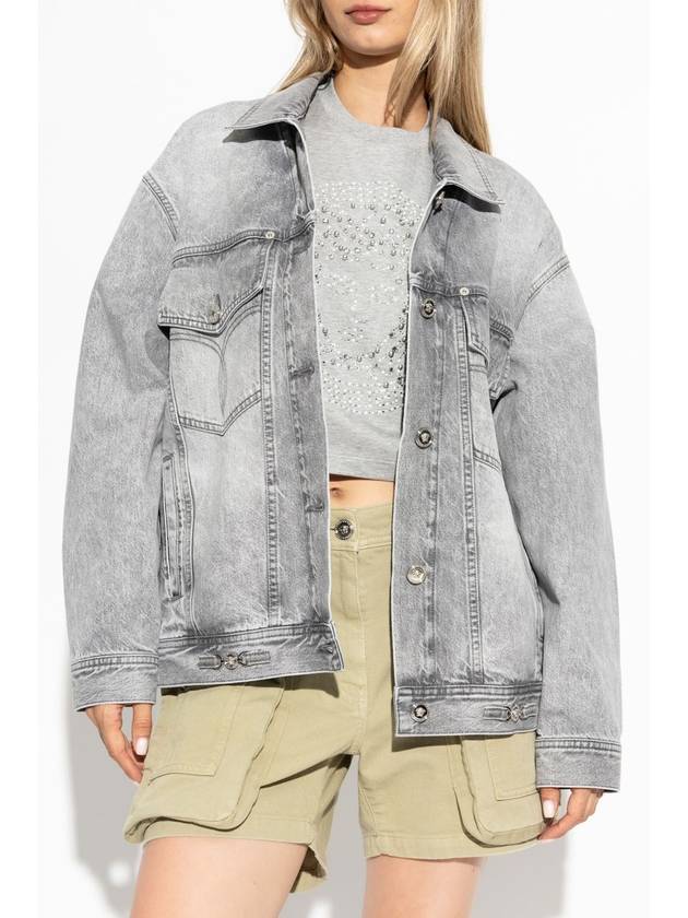 Versace Denim Jacket, Women's, Grey - VERSACE - BALAAN 3