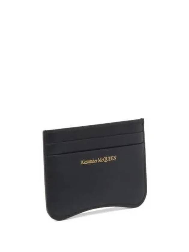 The Seal Card Wallet Black - ALEXANDER MCQUEEN - BALAAN 4