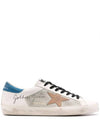 Superstar Leather Low Top Sneakers Blue White - GOLDEN GOOSE - BALAAN 4