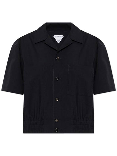 Bottega Veneta Short-sleeve Shirt, Women's, Black - BOTTEGA VENETA - BALAAN 1