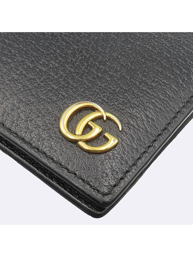 428726 GG Logo Marmont Black Leather Men s Bicycle Wallet - GUCCI - BALAAN 5