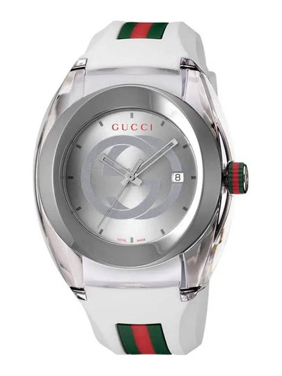 Gucci Sync Rubber Strap Watch White Silver - GUCCI - BALAAN 2