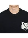 Fox Head Knit Top Black - MAISON KITSUNE - BALAAN 6