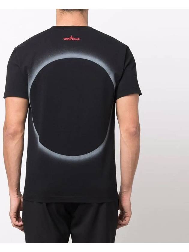 Eclipse Logo Short Sleeve T-Shirt Black - STONE ISLAND - BALAAN 5