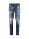 Distressed Skinny Cut Jeans Blue - DSQUARED2 - BALAAN 2