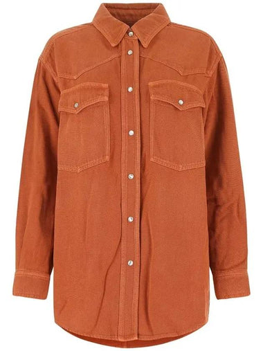 Women's Shirt Orange - ISABEL MARANT ETOILE - BALAAN 1