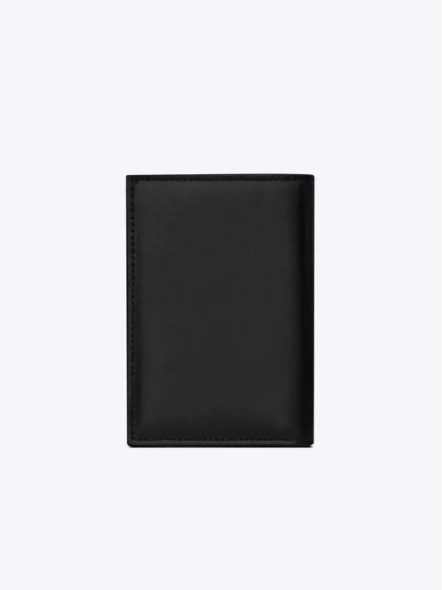 Men's Tiny Monogram Logo Half Wallet Black - SAINT LAURENT - BALAAN 6