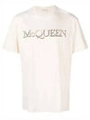 logo embroidery t-shirt 649876QUZ56 - ALEXANDER MCQUEEN - BALAAN 2