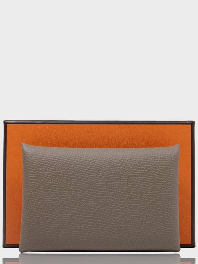 Calvi Card Wallet Étoupe - HERMES - BALAAN 2