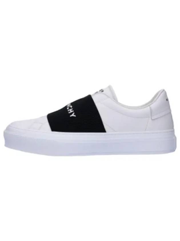 City Sports Leather Sneakers White Black - GIVENCHY - BALAAN 1