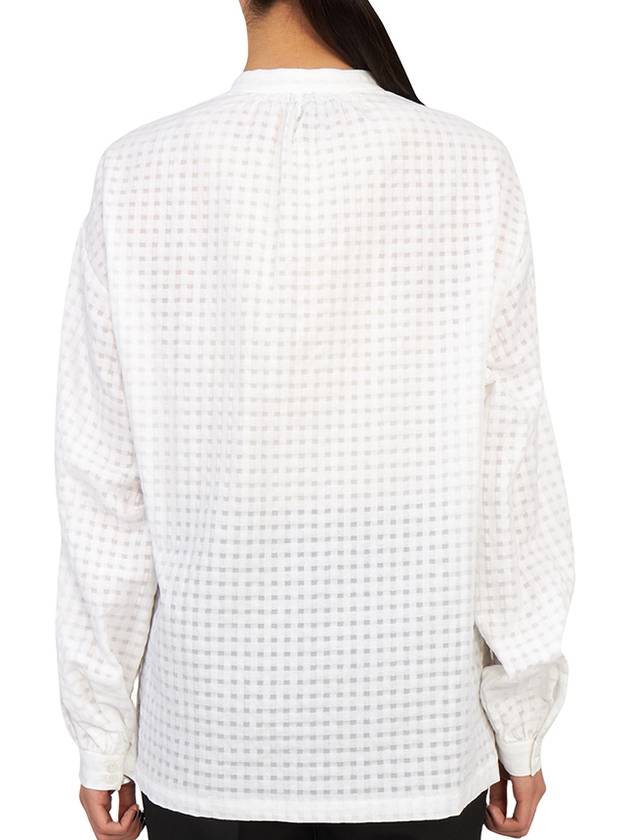 Flora Orphanwork Tartan Blouse White - A.P.C. - BALAAN 5