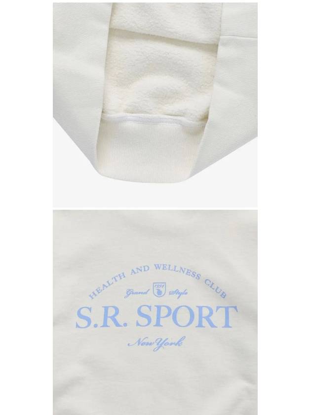 Wimbledon Logo Cotton Sweatshirt Milk - SPORTY & RICH - BALAAN 4