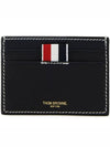 Stitched Vacchetta Card Wallet Navy - THOM BROWNE - BALAAN 2