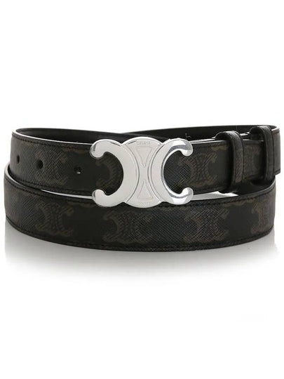 Triomphe Canvas Belt Black - CELINE - BALAAN 2