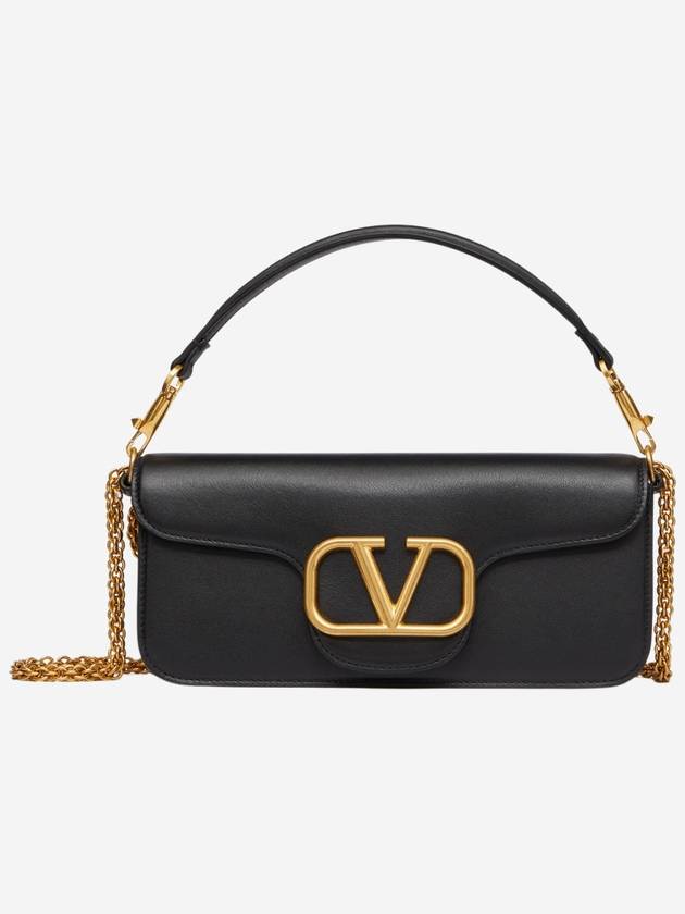 V Logo Shoulder Bag Black - VALENTINO - BALAAN 2