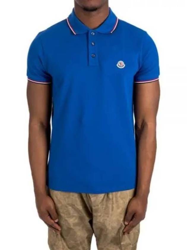 Polo T Shirt 8A7030084556793 Blue - MONCLER - BALAAN 1